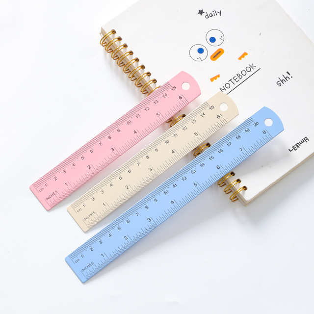 MQ1015C-30cm Macaron Aluminum Ruler