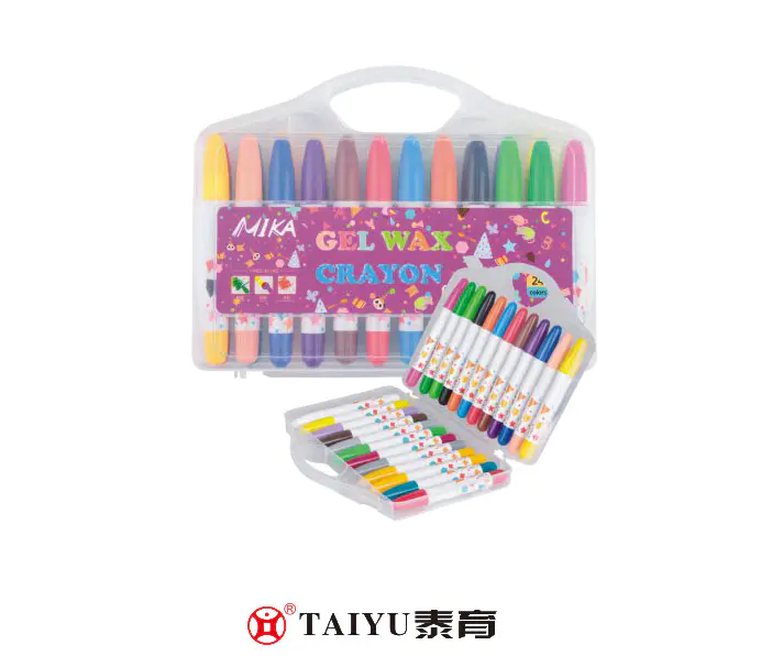 Students Use Crayon 24 Colors In Pp Box Smooth Painting Crayon-XC 02