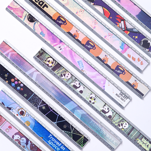 MQ1033 Laser Sticker Aluminum Ruler 30cm