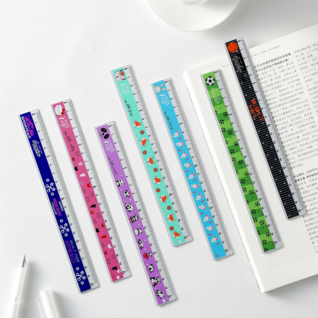 MQ3815-30cm Macaron Aluminum Ruler