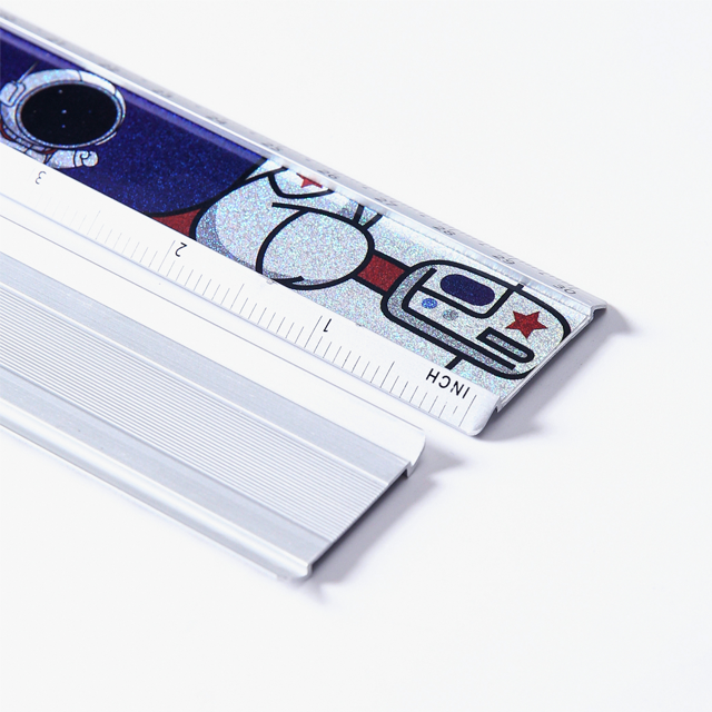 MQ1033 Laser Sticker Aluminum Ruler 30cm