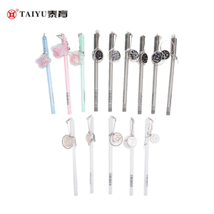 Students Use Roll Ball Pen With Pendant And Pen Cap