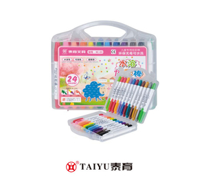 Students Use Crayon 24 Colors In Pp Box Smooth Painting With Pen Holder Crayon-XC 03