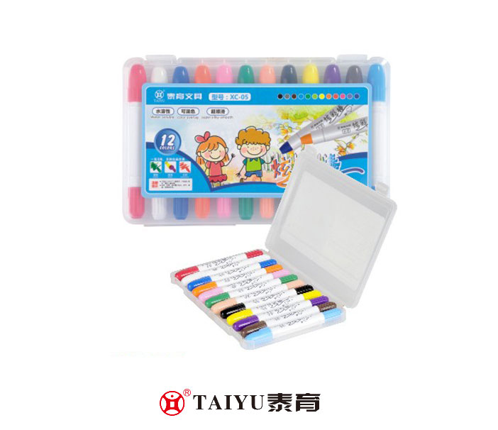 Students Use Crayon 12 Colors In Pp Box And Easy To Keep And Carry Crayon-XC 05