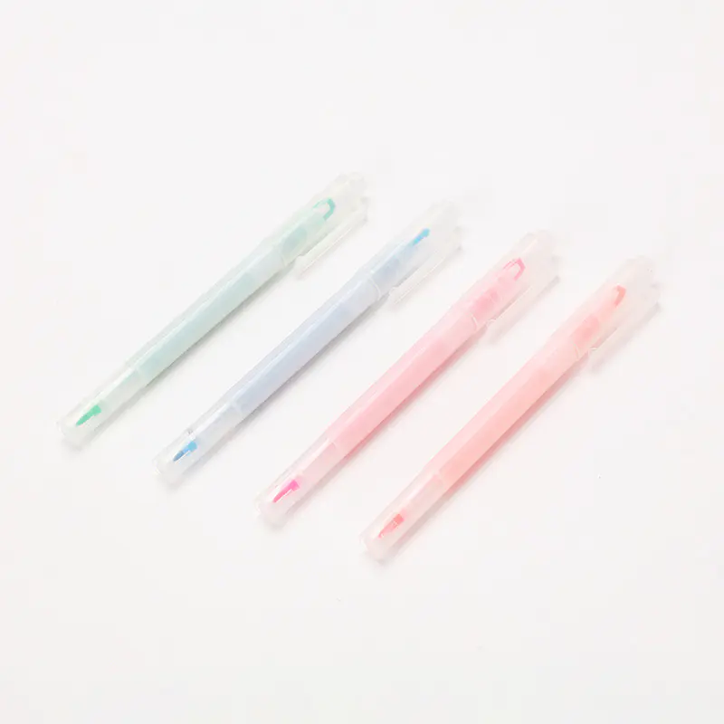 Double-ended highlighters are creative Dual Tip Highlighter HL-004